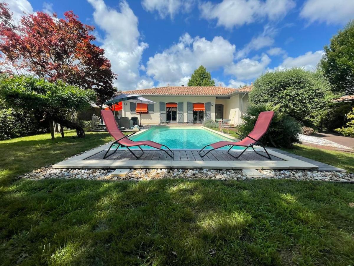 Villa Avec Piscine Andernos Les Bains Bagian luar foto