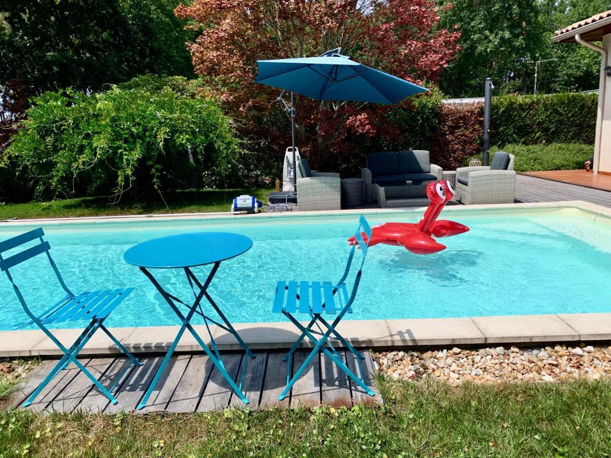 Villa Avec Piscine Andernos Les Bains Bagian luar foto