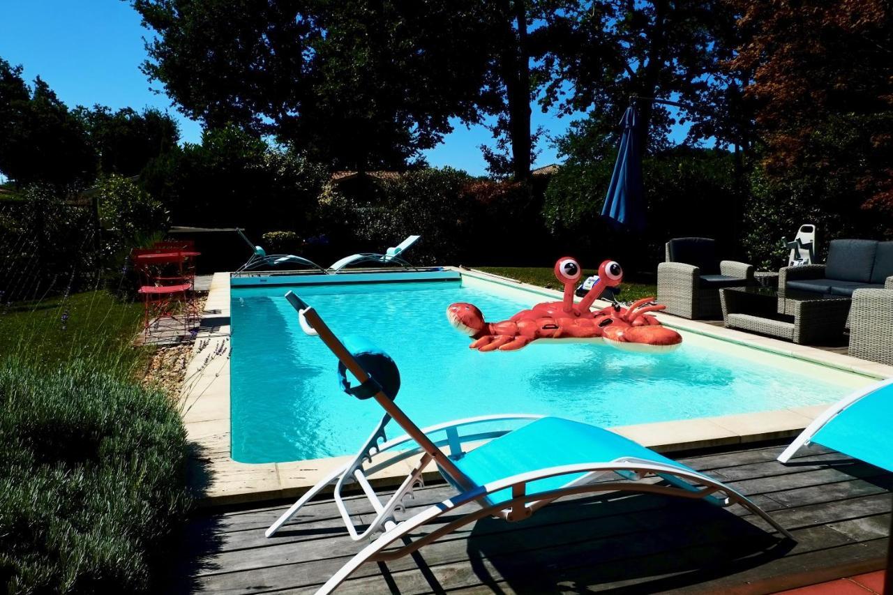 Villa Avec Piscine Andernos Les Bains Bagian luar foto